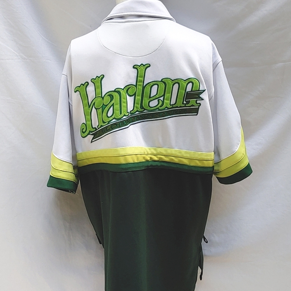 Platinum Fubu Harlem Globetrotters warm up jacket, short sleeve, XL
